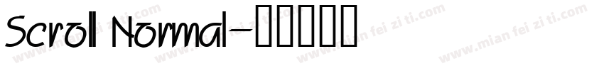 Scroll Normal字体转换